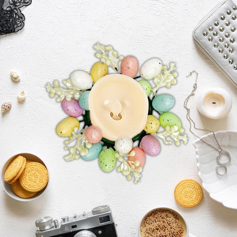 Easter Candle Rings Wreath Eas - Ring Light Desk Small avaliação e preço