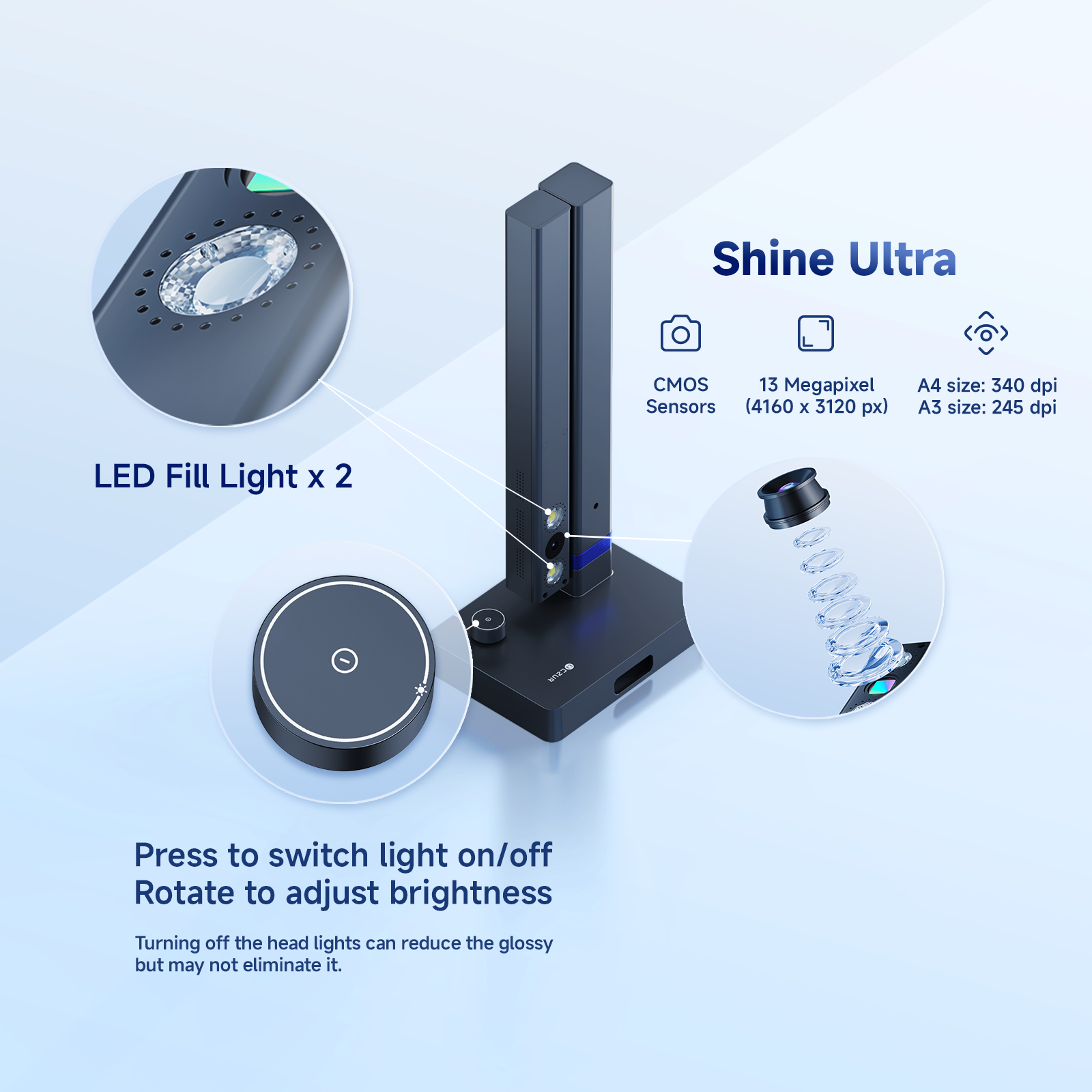 CZUR Shine Ultra Portable 13MP - Office Tech Essentials avaliação e preço